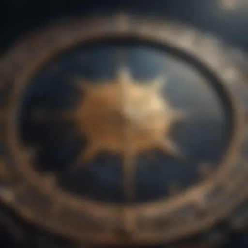 Celestial map highlighting Sagittarius rising