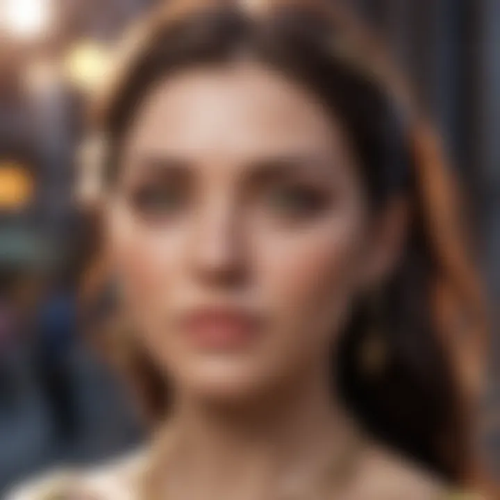 Visual depiction of personality influenced by rising signs