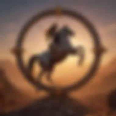 Symbolic Sunrise of Sagittarius Rising Illustration of a vibrant sunrise symbolizing new beginnings and the essence of the Sagittarius rising.