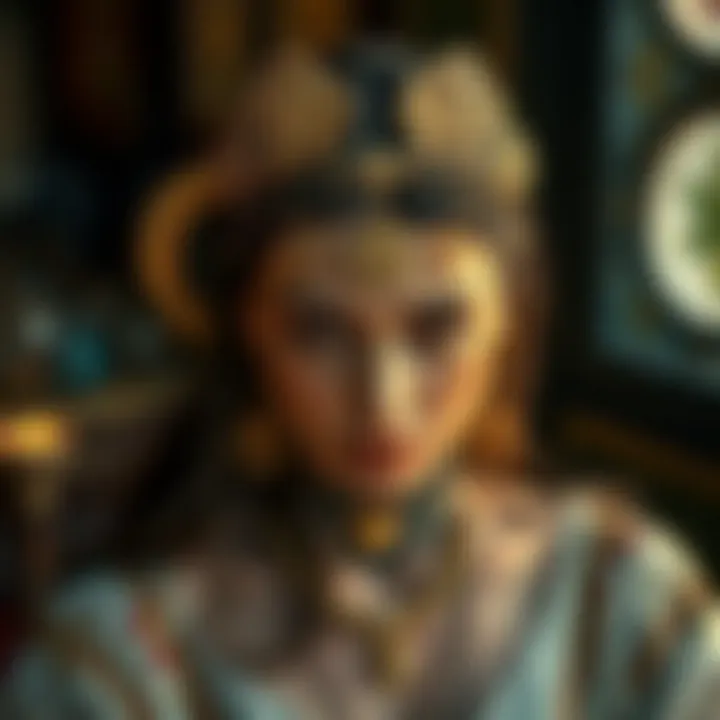 Visual representation of relationship challenges through tarot