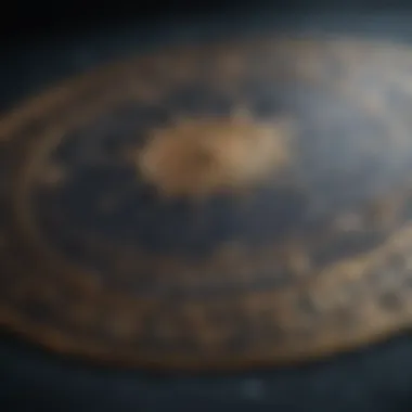 Celestial map showcasing zodiac constellations
