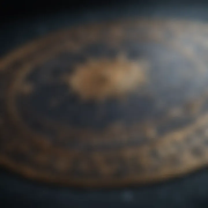 Celestial map showcasing zodiac constellations