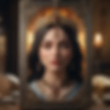 Symbolism in Tarot A close-up of a tarot card featuring intricate artwork, symbolizing intuition and insight.
