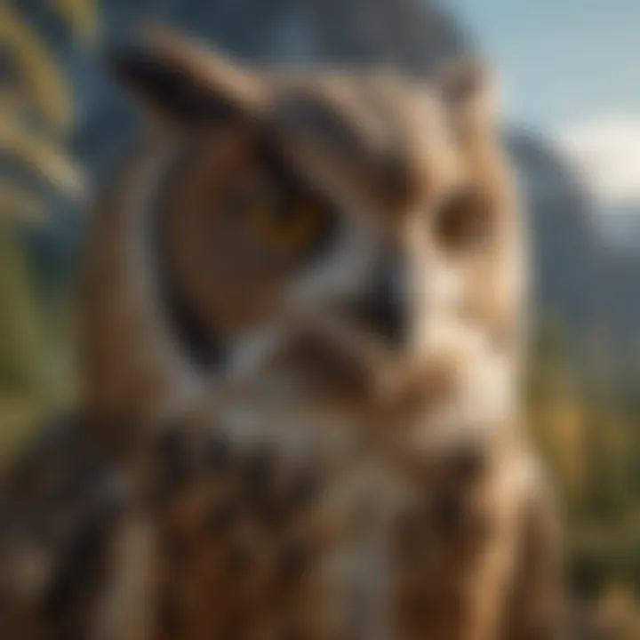 The wise owl embodying the zodiac sign Sagittarius, reflecting wisdom and adventure.