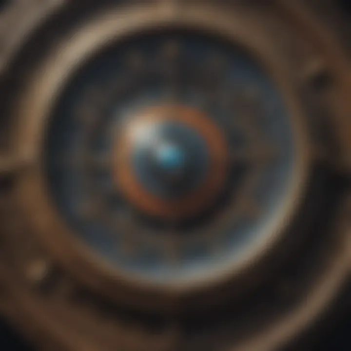Astrological symbols representing binary choices