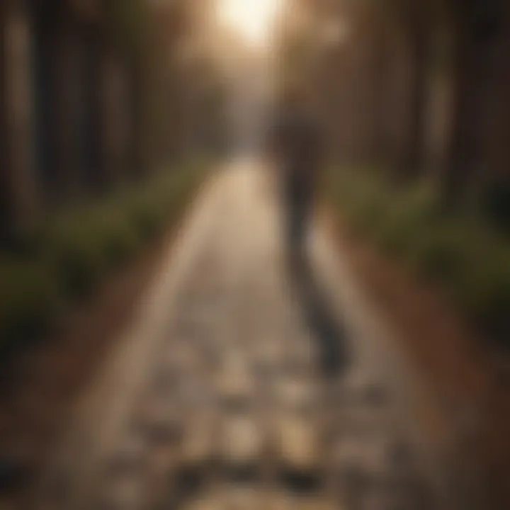 A pathway symbolizing choices in life