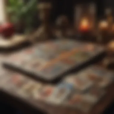 Exploring Tarot Decks A beautifully illustrated tarot deck spread across a table