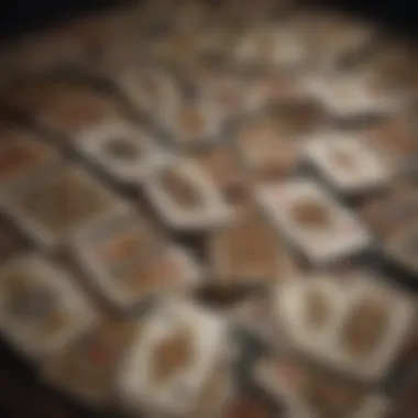 Historical Evolution of Playing Cards An artistic representation of the historical evolution of playing cards