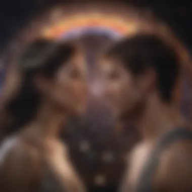 Cosmic Influences on Relationships A visual representation of cosmic influences on personal relationships.