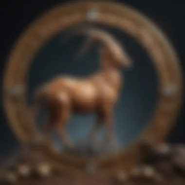 Visual representation of Capricorn's elements and symbols