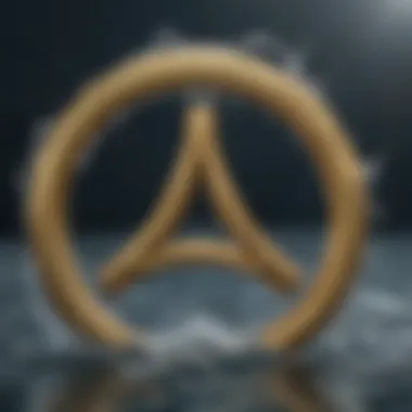 Aquarius Symbol: Flowing Water Representation Representation of the Aquarius symbol with flowing water