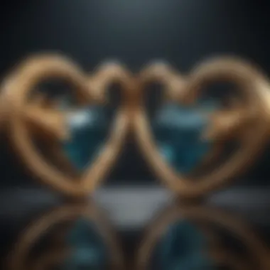 Interconnected Hearts: Pisces and Taurus Two symbols intertwined, showcasing compatibility
