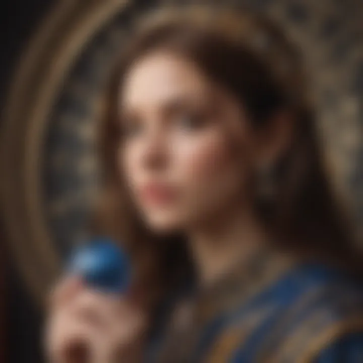 Person reflecting on astrological insights