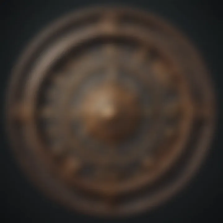 Zodiac wheel with symbols representing each sign