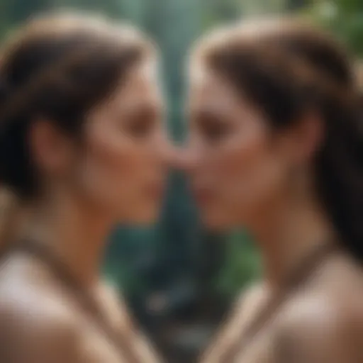 Symbolic representation of twin flames connected by energy
