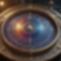 An astrological birth chart spread