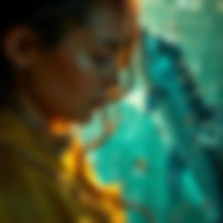 Visual metaphor for emotional depth and interconnectedness