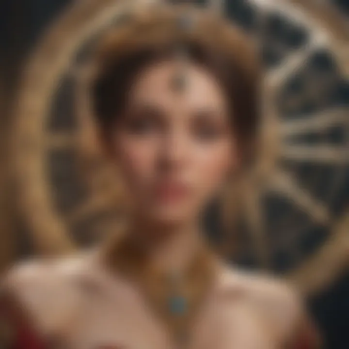 Artistic representation of astrological aspects