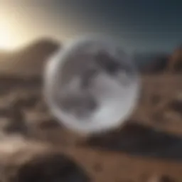 A serene lunar landscape representing Cancer's emotional depth