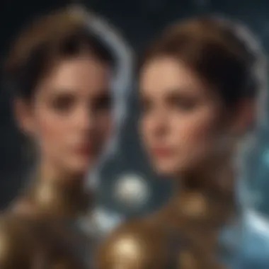 Celestial Influence: Gemini's Ruling Planets Celestial representation of Gemini's ruling planets