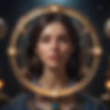 Astrology and Self-Discovery Visual representation of self-discovery through astrology