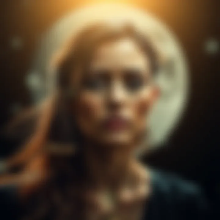 Artistic depiction of Libra moon sign emotional depth