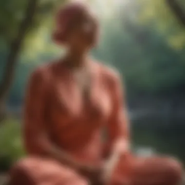 Intuitive Insights of Cancer Individuals A person meditating in a tranquil setting, symbolizing the intuition of Cancer personalities.