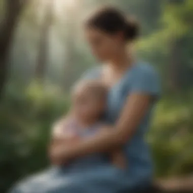 Nurturing Nature of Cancer Individuals A nurturing scene of a caregiver comforting a child, reflecting the nurturing nature of Cancer.