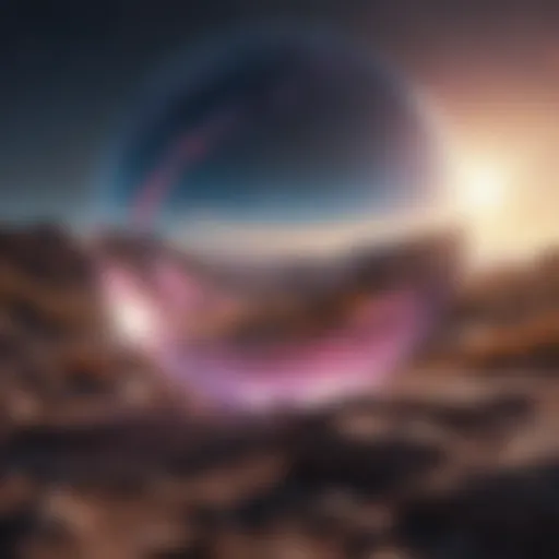 A vibrant cosmic landscape symbolizing psychic abilities