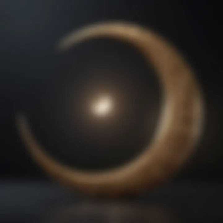 Crescent moon symbolizing the beginning of Ramadan