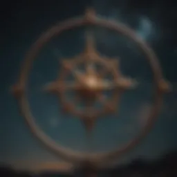 Sagittarius symbol in the night sky