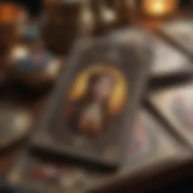 Diversity in Tarot Decks An assortment of tarot cards displayed in an artistic manner.