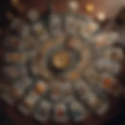 A detailed layout of the ten-card Tarot spread highlighting each card's position.