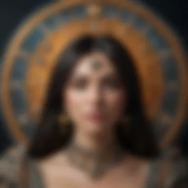 Decans and Their Astrological Significance Visual of decans with astrological symbols intertwined with tarot imagery