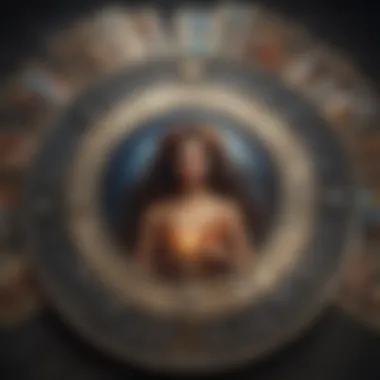 Zodiac Signs and Tarot Card Associations Artistic representation of zodiac signs with corresponding tarot cards