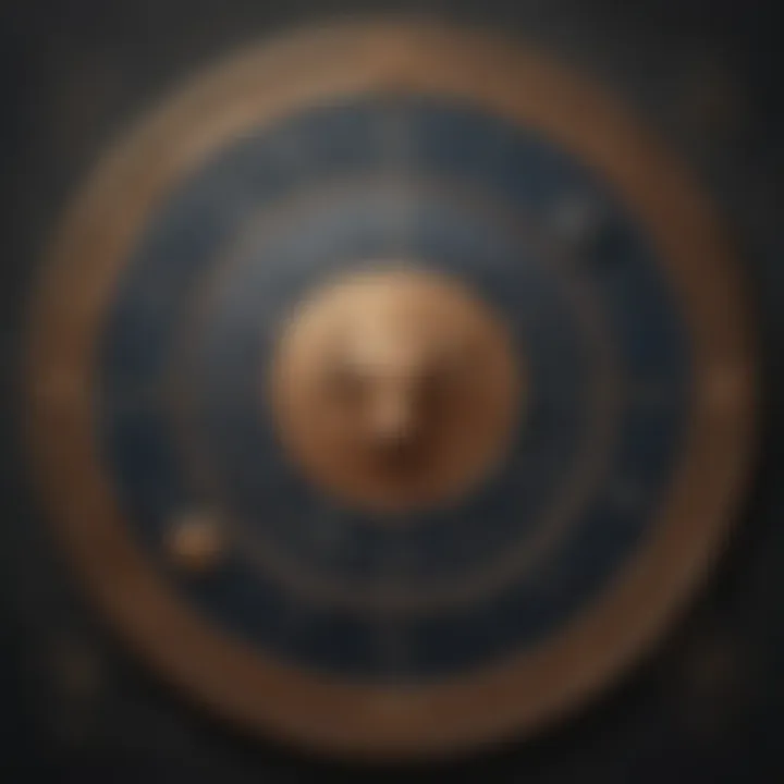 Astrological chart with Taurus sign highlighted