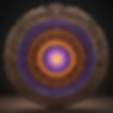 Artistic depiction of energy flow around the crown chakra