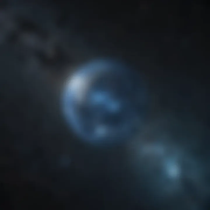Artistic representation of an Aquarius constellation in the night sky