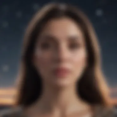 A starry night sky symbolizing spiritual connection