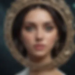 Symbolic representation of the Pisces zodiac sign