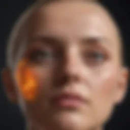 Illustration depicting various physical signs of cancer