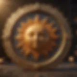 Astrological chart depicting the Sun and Rising signs