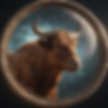 Taurus Moon Sign Symbolism Astrological symbol representing Taurus Moon sign