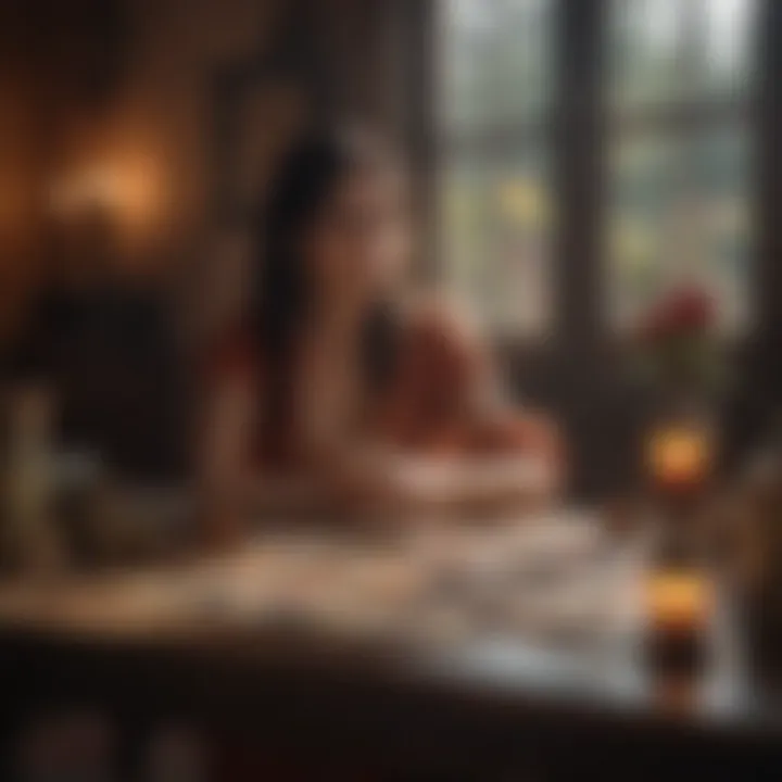 A serene setting for integrating tarot practices into daily life.