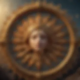 Astrological symbols representing Virgo's Sun, Moon, and Rising signs