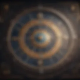 Detailed representation of a birth chart showcasing the astrological houses and signs.