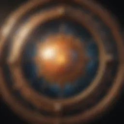 Astrology chart displaying celestial positions