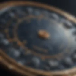 Celestial map displaying zodiac constellations