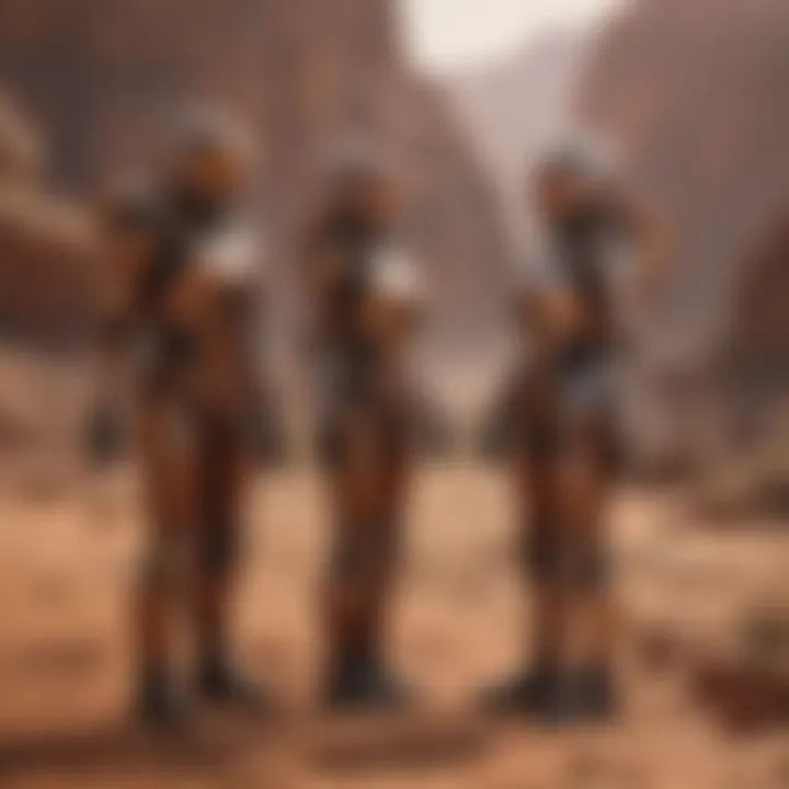 Visual exploration of Mars in relationships