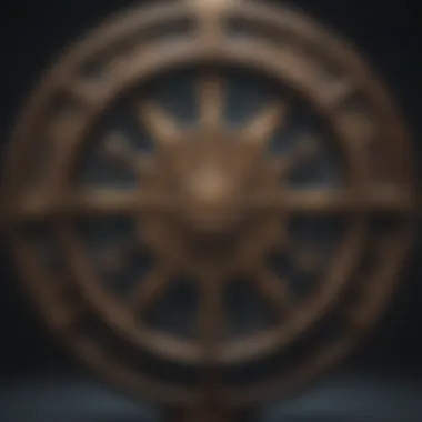 Illustration of a zodiac wheel highlighting rising signs